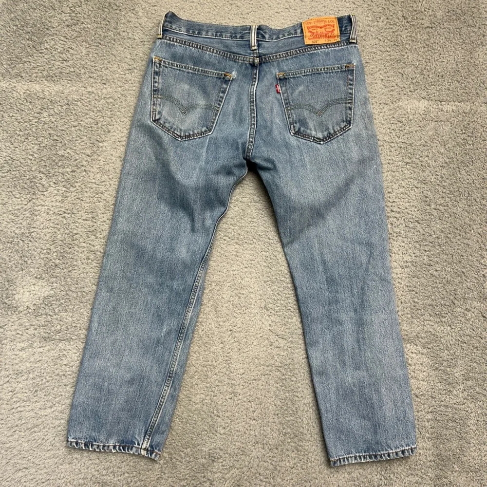 Levi's‎ 505 Jeans Mens 34x29 Regular Fit Blue Excellent Straight Leg Denim